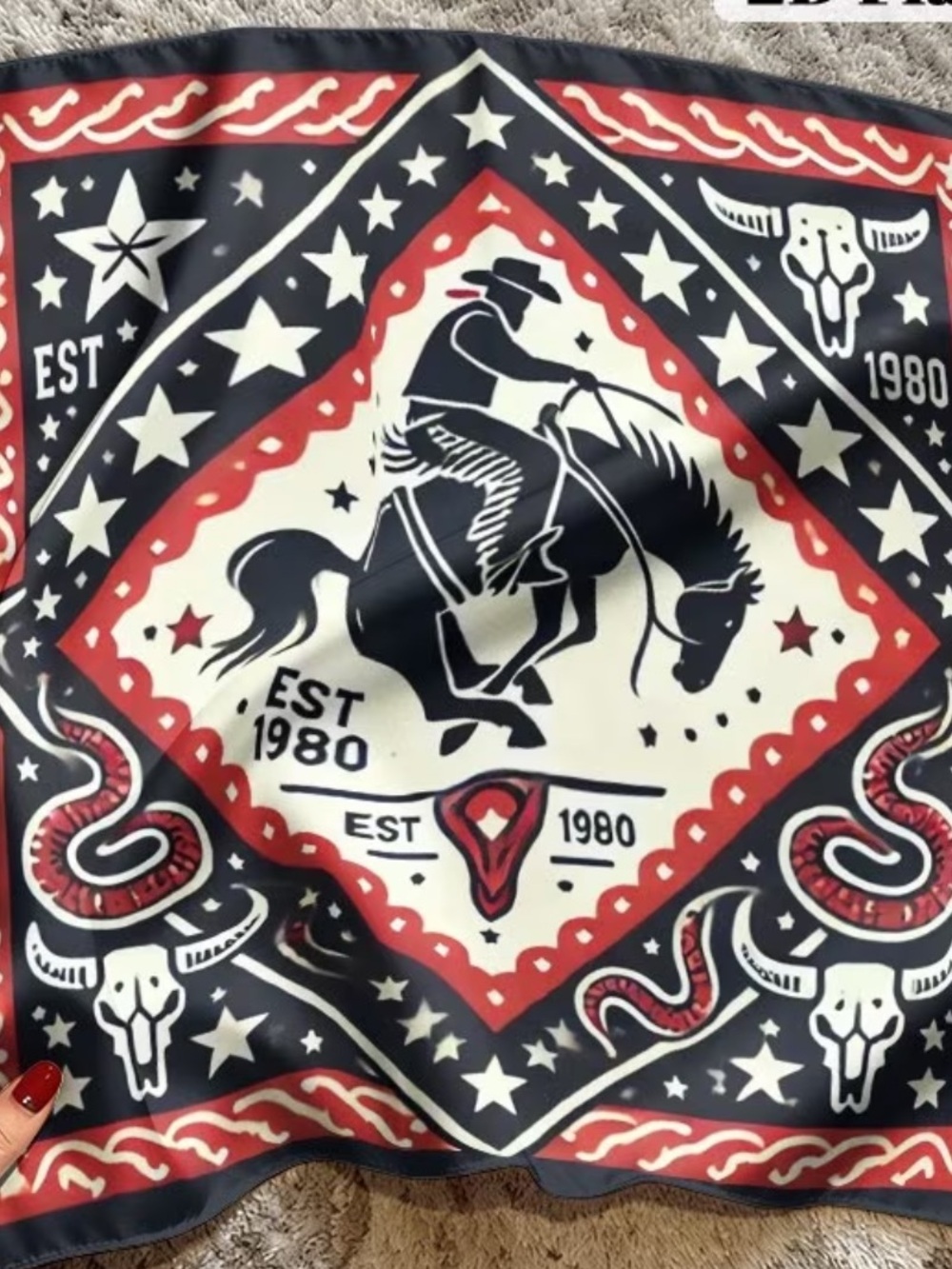 Cowboy Bandana Scarf 27.5”